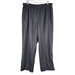 Mens Black Express Relaxed Fit Track Pants Polyester Lining Athletic Size XL